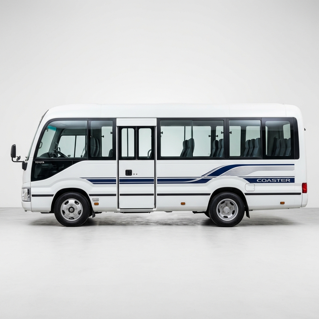 5. Toyota Coaster Minibus / 17 Seater rental with driver in Batam